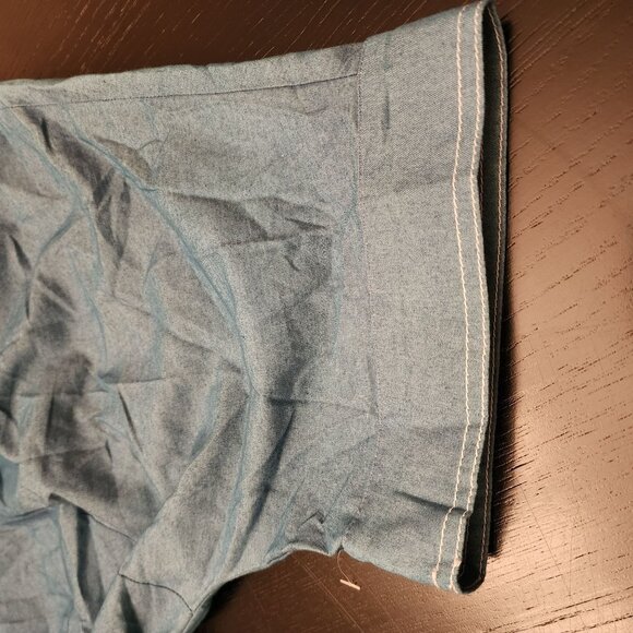 Tahari ASL Tiered Chambray Midi Button-Front Dress W/Rope Belt Sz. 14 - Picture 8 of 10